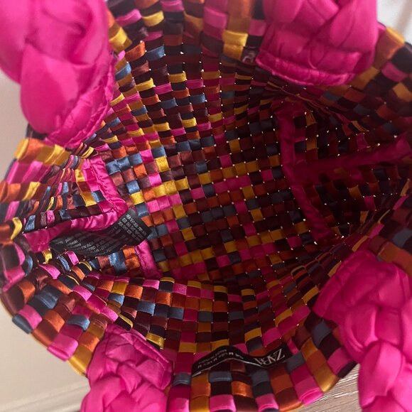 Zara Limited Edition Small Woven Bag in Pink - Picture 8 of 8